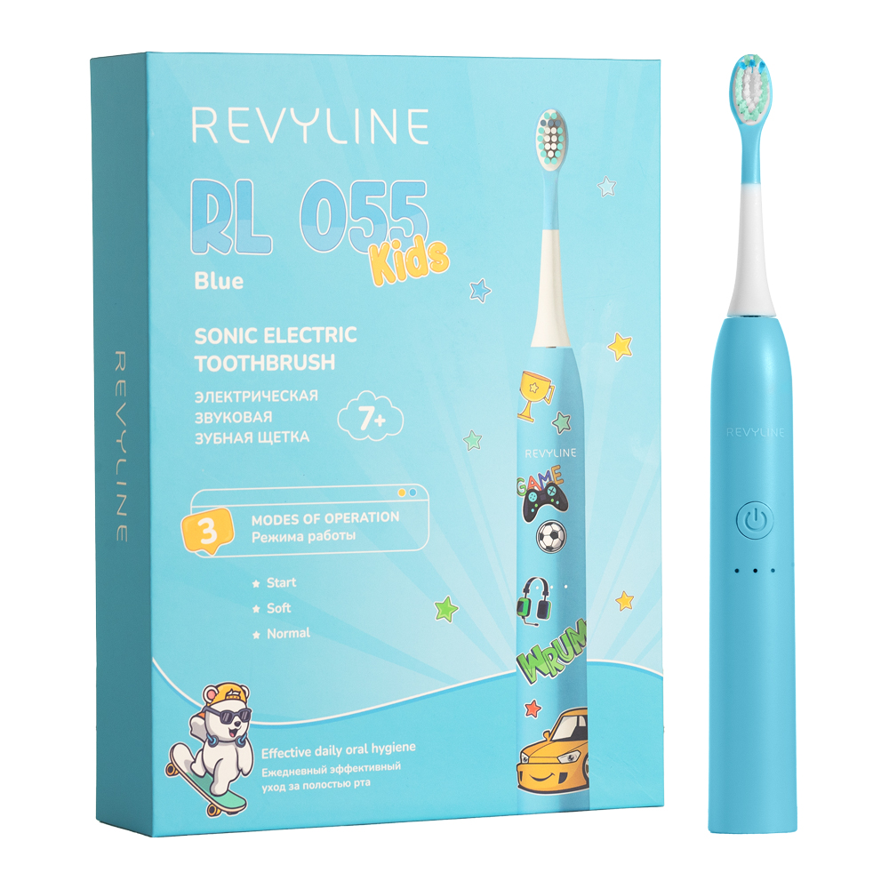 

Электрическая зубная щетка Revyline RL 055 Kids, Light Blue